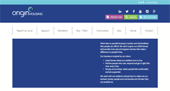 Desktop Screenshot of originhousing.org.uk